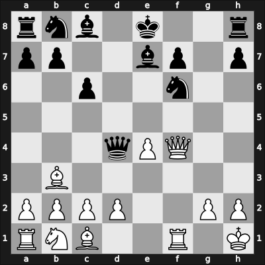 1903 Vienna Gambit – Round 1 – Mieses, Jacques – 0-1 – D Marco, Gianni – G6