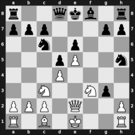 1903 Vienna Gambit – Round 1 – Pillsbury, Harry – 1-0 – Mieses, Jacques – G18