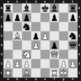 1903 Vienna Gambit – Round 1 – Chigorin, Mikhail – 0-1 – Mieses, Jacques – G31