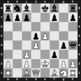 1903 Vienna Gambit – Round 1 – Gunsberg, Isidor – 1-0 – Mieses, Jacques – G46