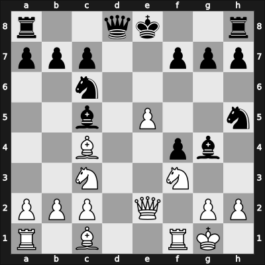 1903 Vienna Gambit – Round 1 – Marshall Viele, Fabrizio Aaron – 1/2-1/2 – Schlechter, Carl – G47