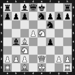 1903 Vienna Gambit – Round 1 – Marshall Viele, Fabrizio Aaron – 1-0 – Mieses, Jacques – G66