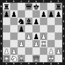 1904 London – Round 4 – Shoosmith, Hector W – 0-1 – Blackburne, Joseph – G13