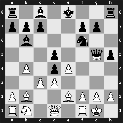 1904 London – Round 13 – Gunsberg, Isidor – 1/2-1/2 – Blackburne, Joseph – G37