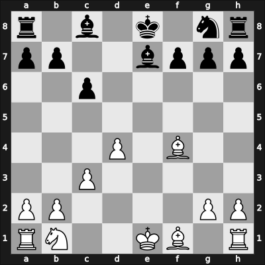1904 London ENG – Round 3 – Gunsberg, Isidor – 1/2-1/2 – Tattersall Creassey, Edward C – G4
