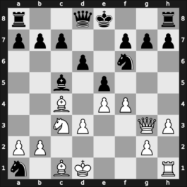 1904 Vienna Gambit – Round 18 – Maroczy, Geza – 1-0 – Wolf Heinrich – G56