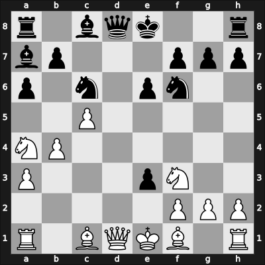 1905 Hauptturnier A – Round 2 – Lasker, Edward – 1-0 – Heemskerk, Jan F – G5