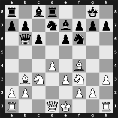 1905 Hauptturnier A – Round 12 – Rubinstein, Akiba – 1-0 – Sartori, Arthur – G40