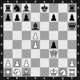 1905 Ostende – Round 6 – Blackburne, Joseph – 1/2-1/2 – Burn, Amos – G20