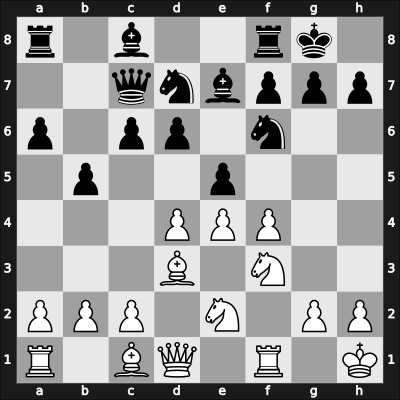 1905 Ostende – Round 13 – Marshall Viele, Fabrizio Aaron – 1-0 – Alapin, Simon – G40