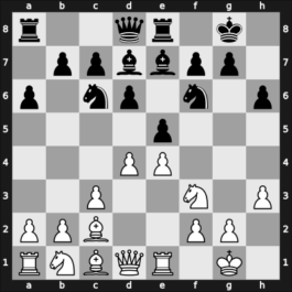 1905 Ostende – Round 15 – Tarrasch, Siegbert – 1-0 – Teichmann, Richard – G46