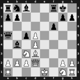 1905 Ostende – Round 19 – Tarrasch, Siegbert – 1/2-1/2 – Chigorin, Mikhail – G56