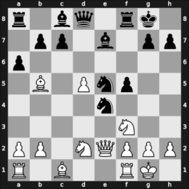 1905 Scheveningen – Round 1 – Schories, Georg – 1/2-1/2 – Leonhardt, Paul – G17