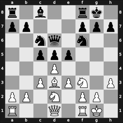 1906 DSB-15.Kongress – Round 11 – Znosko-Borovsky, Eugene – 1/2-1/2 – Důras, Oldřich – G59