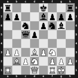 1906 Ostend – Round 7 – Gattie, Walter Montague – 0-1 – Rubinstein, Akiba – G3