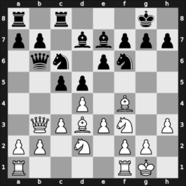 1906 Ostend – Round ? – Rubinstein, Akiba – 1/2-1/2 – Znosko-Borovsky, Eugene – G22