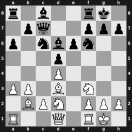 1907 Karlsbad – Round 1 – Rubinstein, Akiba – 1/2-1/2 – Mieses, Jacques – G45