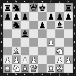 1907 Karlsbad – Round 1 – Mieses, Jacques – 1-0 – Marshall, Frank – G66
