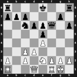 1907 Karlsbad – Round 1 – Mieses, Jacques – 0-1 – Nimzowitsch, Aron – G84