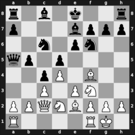 1907 Karlsbad – Round 1 – Nimzowitsch, Aron – 1/2-1/2 – Wolf Heinrich – G160
