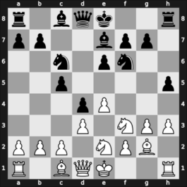 1907 Ostende – Round 2 – Chigorin, Mikhail – 1/2-1/2 – Marshall Viele, Fabrizio Aaron – G20