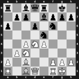 1907 Ostende II – Round 1 – Shoosmith, Hector W – 0-1 – Nimzowitsch, Aron – G5