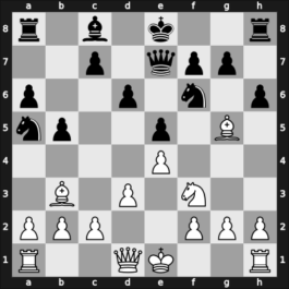 1907 Ostende II – Round 1 – Blackburne, Joseph – 1/2-1/2 – Rubinstein, Akiba – G12