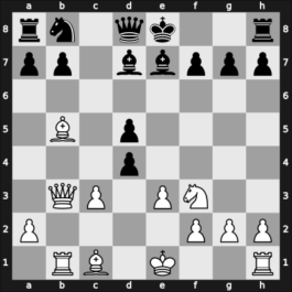 1907 Ostende II – Round 7 – Von Scheve, Theodor – 0-1 – Mieses, Jacques – G84