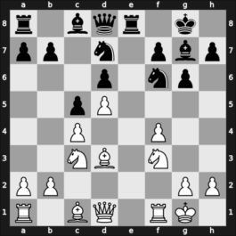 1907 Ostende II – Round 11 – Rubinstein, Akiba – 1/2-1/2 – Tartakower, Savielly – G128
