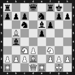1907 Ostende II – Round 11 – Blackburne, Joseph – 1/2-1/2 – Nimzowitsch, Aron – G134