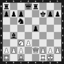 1907 Ostende II – Round 15 – Mieses, Jacques – 1-0 – Nimzowitsch, Aron – G178