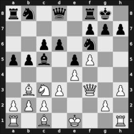 1907 Vienna – Round 5 – Mieses, Jacques – 1-0 – Martinolich, Giovanni Jr – G20