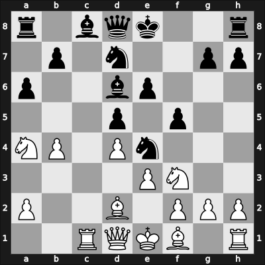 1908 BCF Ch 5th – Round 4 – Palmer, Wilfred Charles – 1/2-1/2 – Michell, Reginald – G13