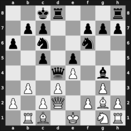 1908 It (Men) Duesseldorf GER – Round 8 – Mieses, Jacques – 0-1 – Treybal, Karel – G9