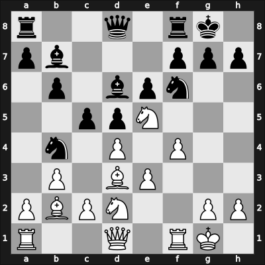 1908 Prague – Round 1 – Janowski, Dawid – 1-0 – Rubinstein, Akiba – G8