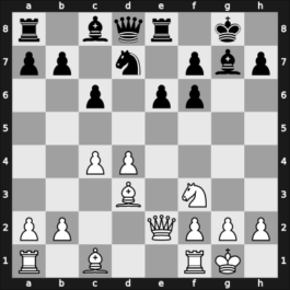 1908 Prague – Round 6 – Marshall, Frank – 0-1 – Alapin, Simon – G56