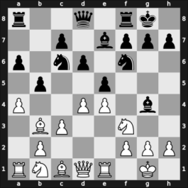 1908 Prague – Round 6 – Rubinstein, Akiba – 1/2-1/2 – Teichmann, Richard – G61
