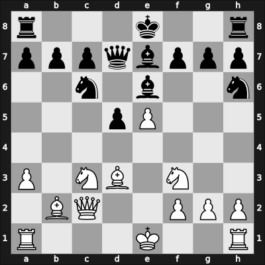 1908 Prague – Round 9 – Mieses, Jacques – 0-1 – Rubinstein, Akiba – G78