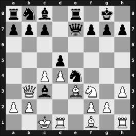 1908 Prague – Round 13 – Rabinovich, Abram – 0-1 – Mieses, Jacques – G103