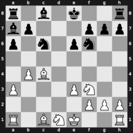 1908 Tunbridge Wells – Round 2 – Lee, Francis J – 1/2-1/2 – Michell, Reginald – G1