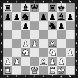 1908 Tunbridge Wells – Round 7 – Michell, Reginald – 1/2-1/2 – Blackburne, Joseph – G9