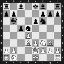 1908 Vienna – Round 1 – Johner, Paul – 1/2-1/2 – Perlis, Julius – G4