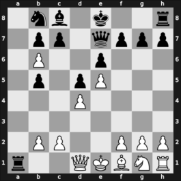 1908 Vienna – Round 2 – Spielmann, Rudolf – 1/2-1/2 – Maroczy, Geza – G30
