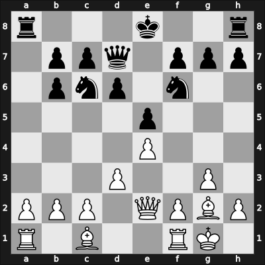 1908 Vienna – Round 7 – Mieses, Jacques – 1/2-1/2 – Spielmann, Rudolf – G72