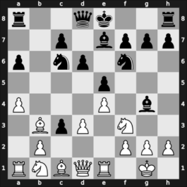 1908 Vienna – Round 9 – Schlechter, Carl – 1/2-1/2 – Rubinstein, Akiba – G92
