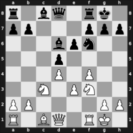 1908 Vienna – Round 10 – Marshall Viele, Fabrizio Aaron – 1/2-1/2 – Maroczy, Geza – G96