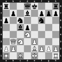 1909 St Petersburg – Round 1 – Bernstein, Ossip – 1-0 – Mieses, Jacques – G13