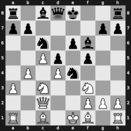 1909 St Petersburg – Round 1 – Freiman, Sergey Nikolaevich – 1/2-1/2 – Burn, Amos – G17