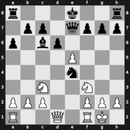 1909 St Petersburg – Round 1 – Levenfish, Grigory – 1-0 – Duz-Khotimirsky, Fedor Ivanovich – G66