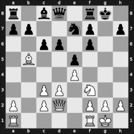 1909 St Petersburg – Round 9 – Romanovsky, Pjotr – 0-1 – Verlinsky, Boris – G93